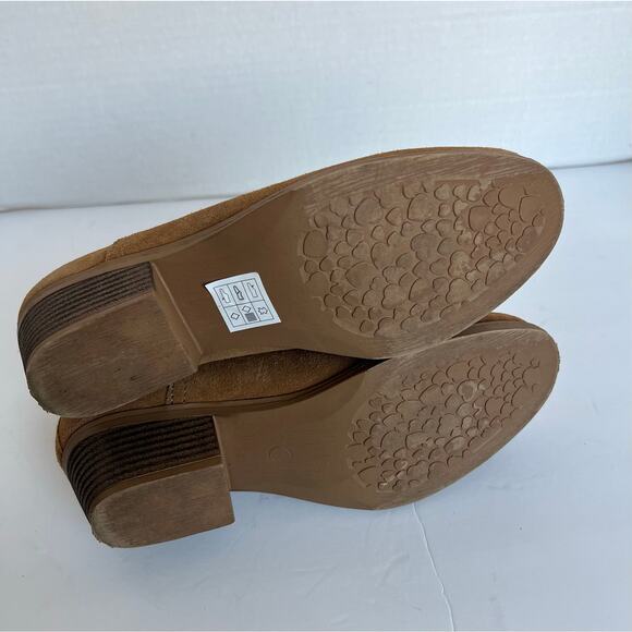 SKECHERS Lasso Auger Grommet Accent Cognac Suede Leather Ankle Booties Sz 7 - Picture 11 of 11